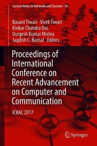 Cover image for Proceedings of International Conference on Recent Advancement on Computer and Communication: ICRAC 2017