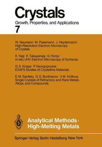 Cover image for Analytical Methods High-Melting Metals