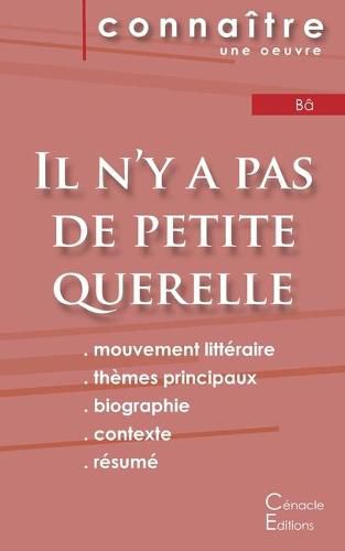 Cover image for Fiche de lecture Il n'y a pas de petite querelle (Analyse litteraire de reference et resume complet)