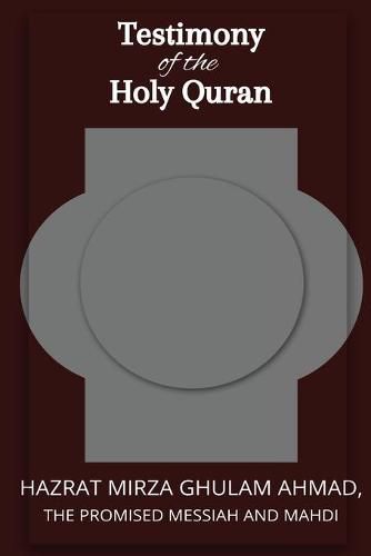 Cover image for Testimon y of the Holy Quran