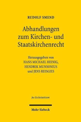 Cover image for Abhandlungen zum Kirchen- und Staatskirchenrecht