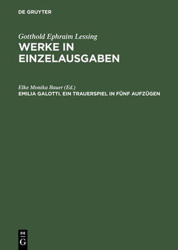 Cover image for Emilia Galotti: Ein Trauerspiel in funf Aufzugen