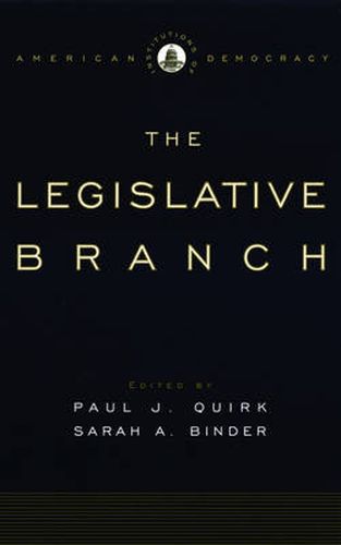 Institutions of American Democracy: The Legislative Branch