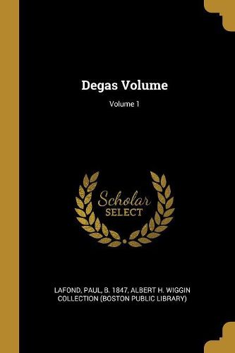 Cover image for Degas Volume; Volume 1