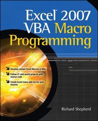 Cover image for Excel 2007 VBA Macro Programming