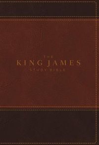 Cover image for KJV, The King James Study Bible, Leathersoft, Brown, Thumb Indexed, Red Letter, Full-Color Edition: Holy Bible, King James Version