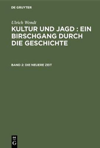 Cover image for Die neuere Zeit