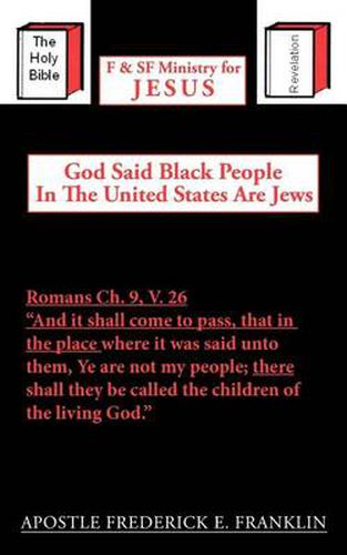 Cover image for God Said Black People in the United States Are Jews