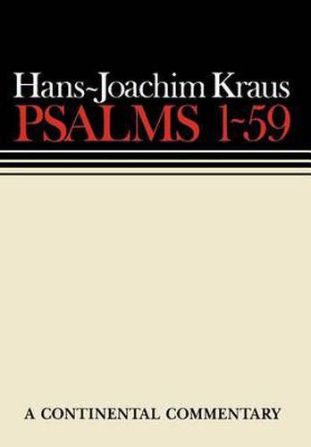 Cover image for Psalms 1 - 59: Continental Commentaries