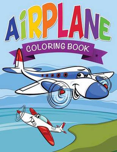 Cover image for Airplane Coloring Book for Kids