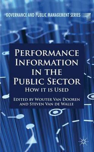 Cover image for Performance Information in the Public Sector: How it is Used