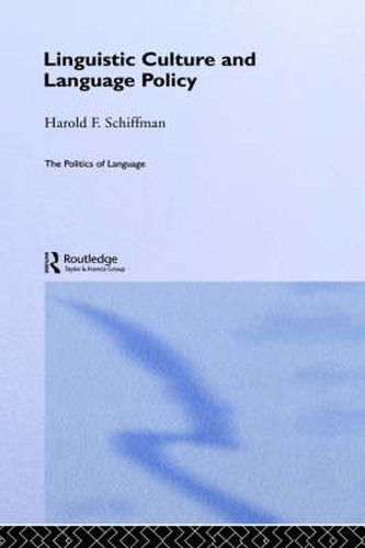Cover image for Linguistic Culture and Language Policy