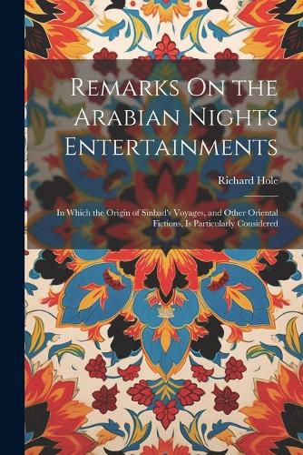 Cover image for Remarks On the Arabian Nights Entertainments