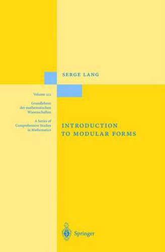 Cover image for Introduction to Modular Forms