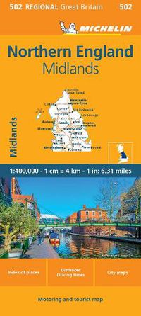 Cover image for Northern England - Michelin Regional Map 502