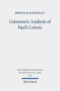 Cover image for Colometric Analysis of Paul's Letters