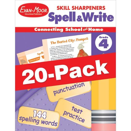 Cover image for Skill Sharpeners: Spell & Write, Grade 4 Class Pack