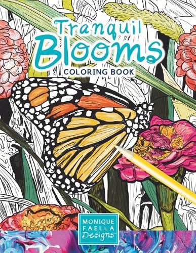 Cover image for Tranquil Blooms Coloring Book