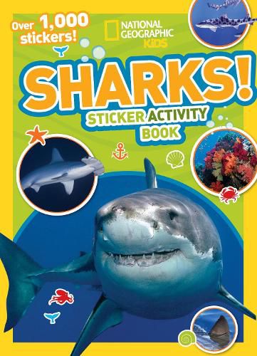 Cover image for National Geographic Kids Sharks Sticker Activity Book