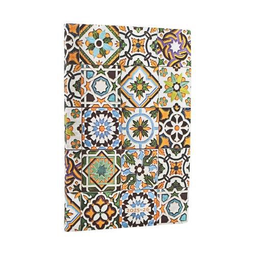 Cover image for 2026 Porto (Portuguese Tiles) Maxi 18-month Vertical Softcover Flexi Dayplanner 2025-2026 (Elastic Band Closure)