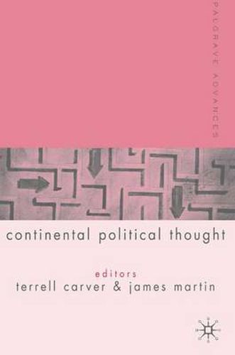 Cover image for Palgrave Advances in Continental Political Thought