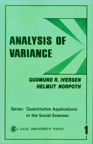 Cover image for Analysis of Variance