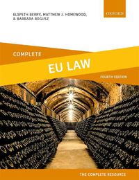 Cover image for Complete EU Law: Text, Cases, and Materials