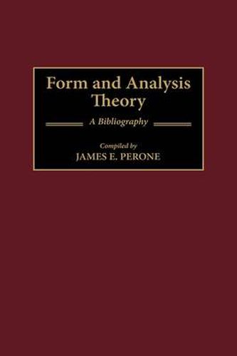 Form and Analysis Theory: A Bibliography