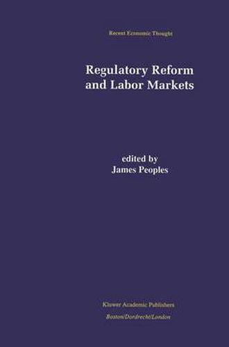 Cover image for Regulatory Reform and Labor Markets