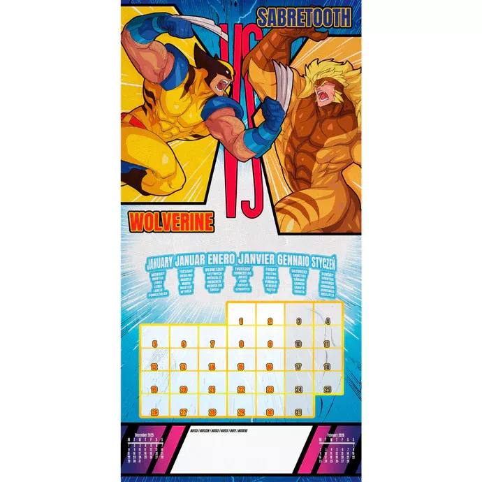 Marvel 2026 Square Calendar