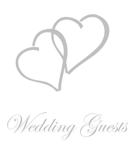 Cover image for Wedding Guest Book, Bride and Groom, Special Occasion, Comments, Gifts, Well Wish's, Wedding Signing Book with Silver Love Hearts (Hardback)