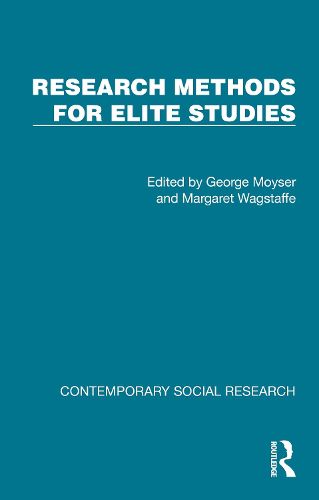 Cover image for Research Methods for Elite Studies