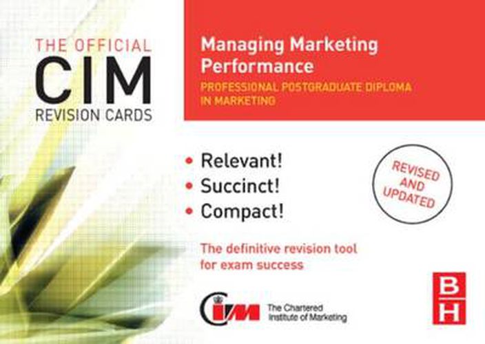 Cover image for CIM Revision Cards Managing Marketing Performance: Managing Marketing Performance