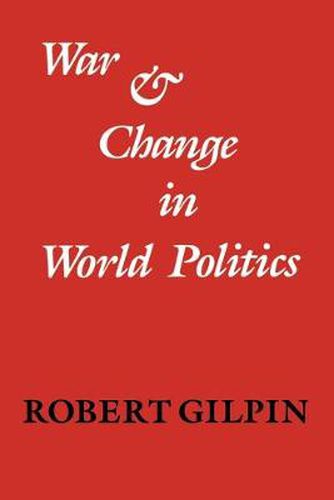 Cover image for War and Change in World Politics