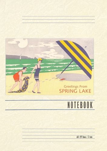 Cover image for Vintage Lined Notebook Greetings from Spring Lake