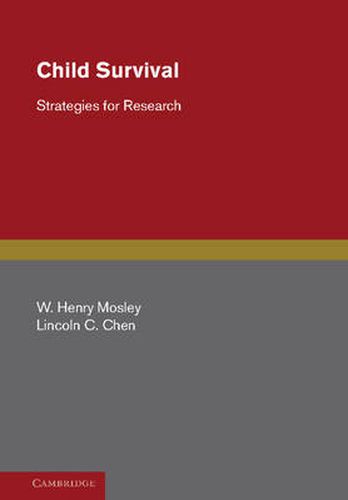 Cover image for Child Survival: Strategies for Research