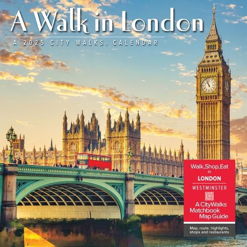 A Walk in London 2025 12 X 12 Wall Calendar