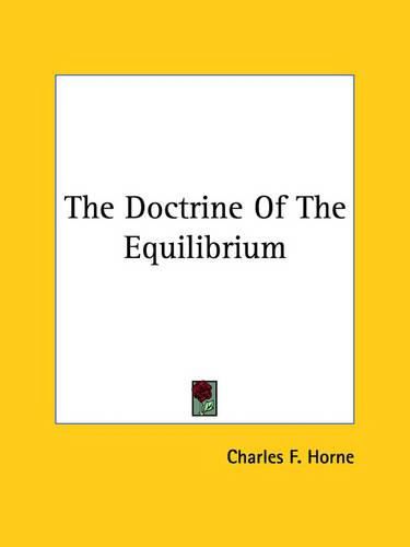 Cover image for The Doctrine of the Equilibrium