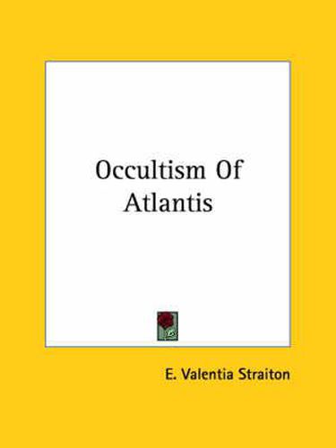 Cover image for Occultism of Atlantis