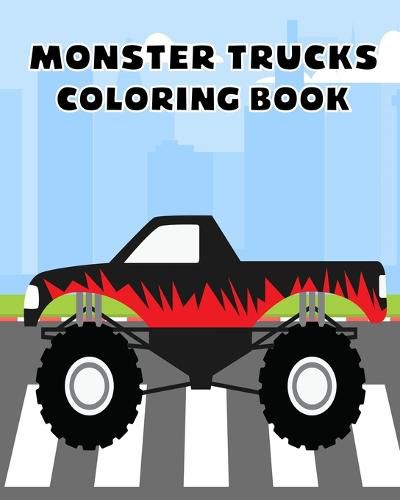 Cover image for Monster Trucks Coloring Book