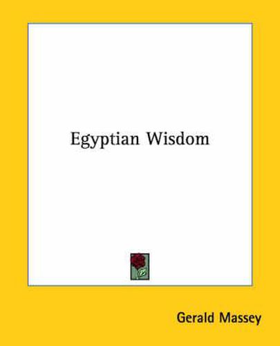 Cover image for Egyptian Wisdom