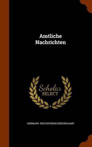 Cover image for Amtliche Nachrichten