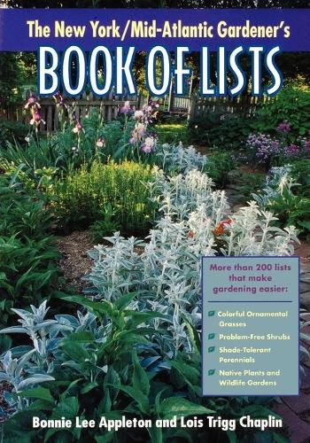 Cover image for New York/Mid-Atlantic Gardener's Book of Lists