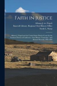 Cover image for Faith in Justice