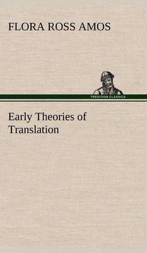 Cover image for Early Theories of Translation