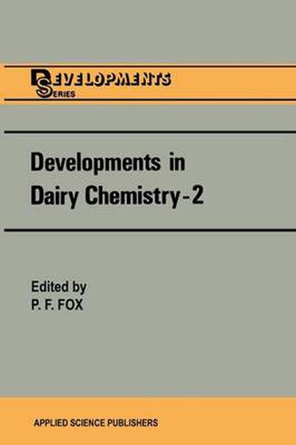 Cover image for Developments in Dairy Chemistry-2: Lipids