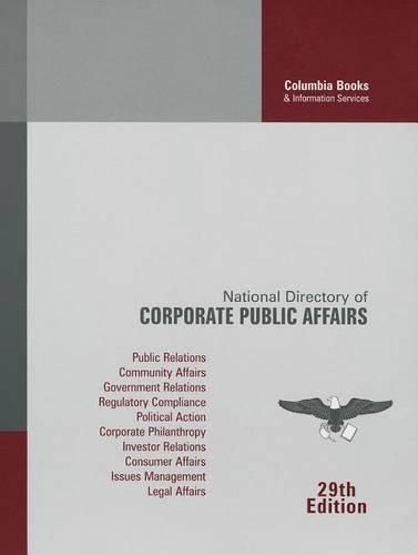 Cover image for National Directory of Corporate Public Affairs: 2011