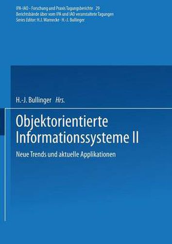 Cover image for Objektorientierte Informationssysteme II: Neue Trends Und Aktuelle Applikationen