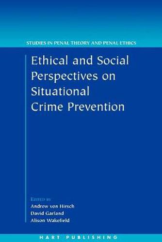 Cover image for Ethical and Social Perspectives on Situational Crime Prevention