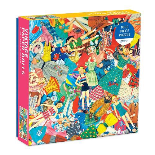 Cover image for Vintage Paper Dolls 1000 Piece Puzzle in Square Box